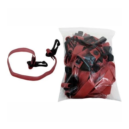 Fabrication Enterprises CanDo Adjustable Exercise Band, Light, Red, 10 Each 10-3202-10